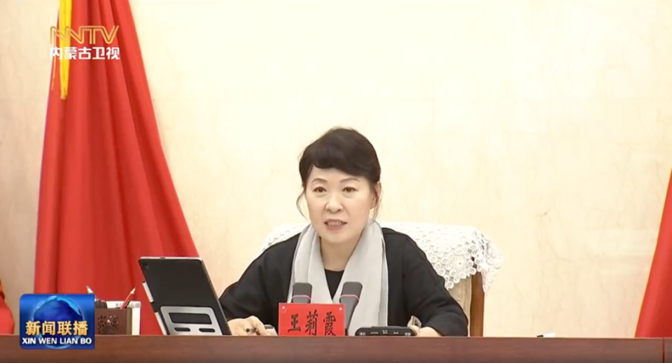 王莉霞辞去内蒙古自治区主席职务王莉霞因为工作需要，不再担任内蒙古自治区主席职务。